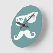 STAY COOL-wandklok Ronde Klok (Hoek)