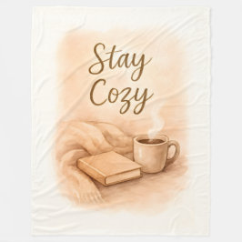 Stay cozy fleece deken