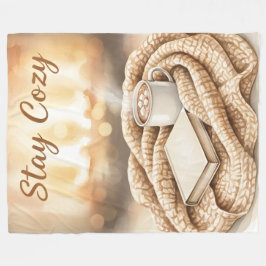 Stay Cozy Fleece Throw blanket Deken