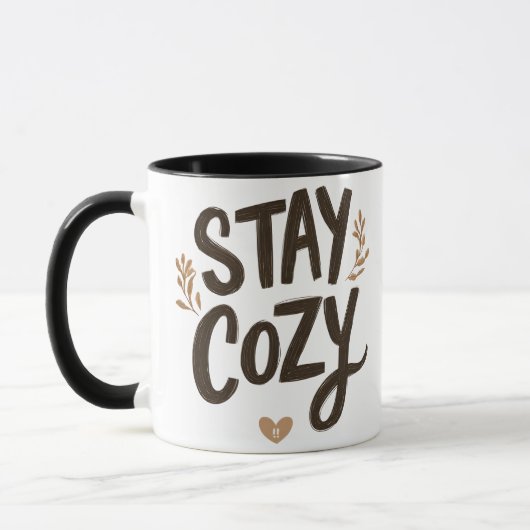 Stay Cozy Mug | Hygge Lifestyle Comfort Gift Mok (Links)