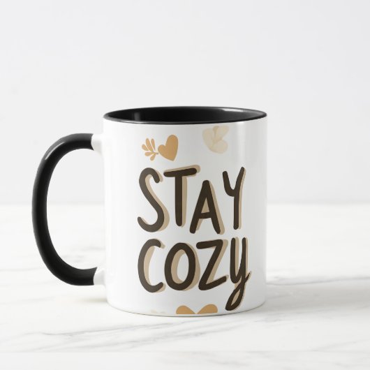 Stay Cozy Mug | Hygge Lifestyle Comfort Gift Mok (Links)