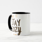 Stay Cozy Mug | Hygge Lifestyle Comfort Gift Mok (Voorkant links)
