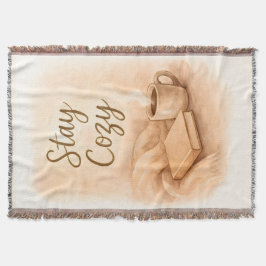Stay cozy Throw Blanket Deken