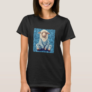 Stay Cozy with a Funny Sheep in Pajamas T-shirt