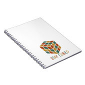 Stay Cubed | Logic Cube Retro Style Puzzel Notitieboek (Rechterzijde)
