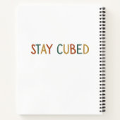 Stay Cubed | Logic Cube Retro Style Puzzel Notitieboek (Achterkant)