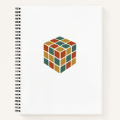 Stay Cubed | Logic Cube Retro Style Puzzel Notitieboek (Voorkant)