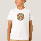 Stay Cubed | Logic Cube Retro Style Puzzel T-shirt (Voorkant)