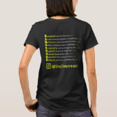 Stay DANGEROUS - Vrouwen Zwart T-shirt (Achterkant)