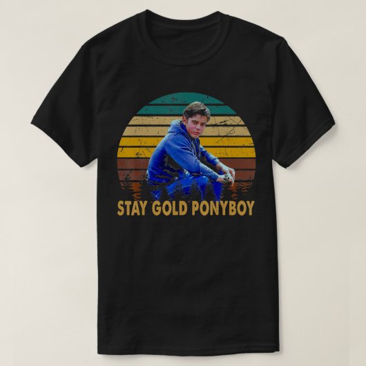Stay Design Arts Gold Ponyboy Classic Outsiders Es T-shirt (Design voorkant)