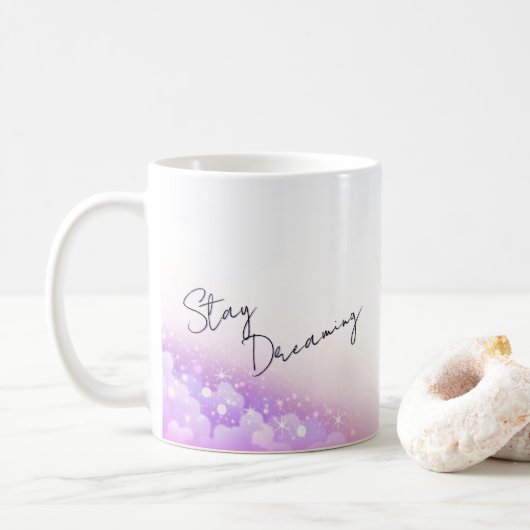 "Stay Dreaming" Inspirational Coffee Mug Koffiemok (Met donut)