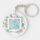 Stay Focus Sleutelhanger met QR-veiligheidscode (Achterkant)