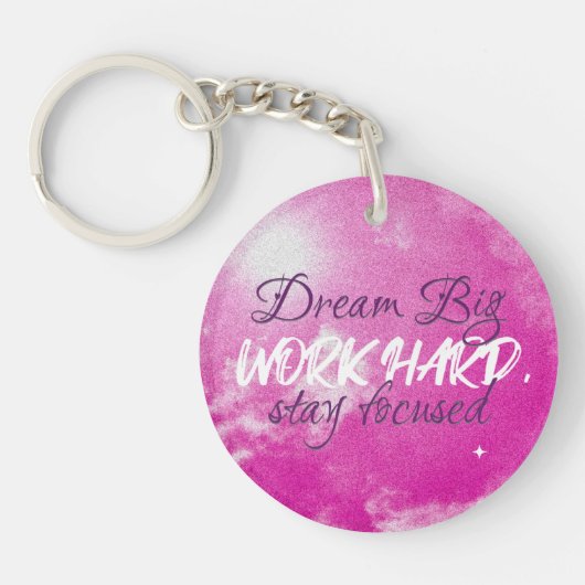 Stay Focus Sleutelhanger met QR-veiligheidscode (Voorkant)