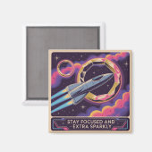 Stay Focused And Extra Sparkly Magneet (Voorkant / Achterkant)
