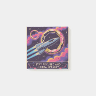 Stay Focused And Extra Sparkly Post-it® Notes