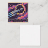 Stay Focused And Extra Sparkly Vierkante Visitekaartje (Voorkant / Achterkant)