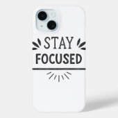 Stay Focused Minimal Motivational Phone Case (Achterkant)
