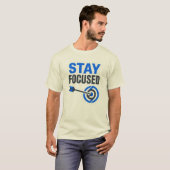 Stay Focused Motivatie Logo T-shirt (Voorkant volledig)