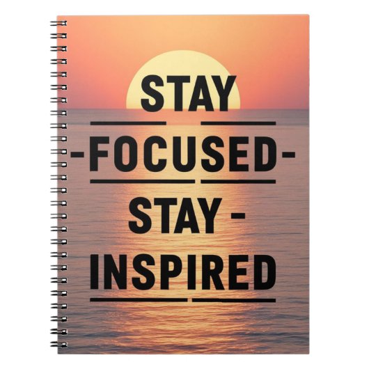 Stay Focused-Stay Inspired optie 2 Notitieboek (Voorkant)