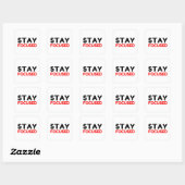 STAY FOCUSED VIERKANTE STICKER (Vel)