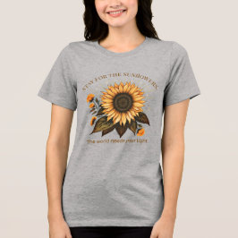 "Stay for the Sunflowers" Suicide Prevention Tri-Blend Shirt