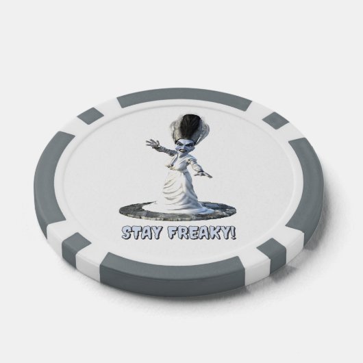 Stay Freaky! Bride of Frankenstein Poker Chips (Enkel)