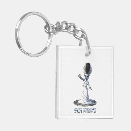 Stay Freaky! Bride of Frankenstein Sleutelhanger (Voorkant Links)