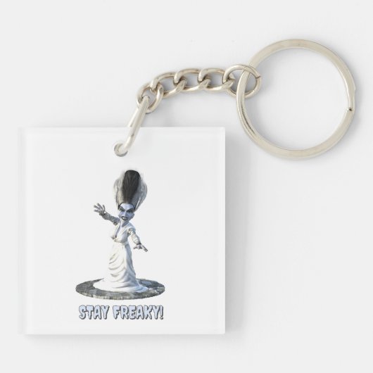 Stay Freaky! Bride of Frankenstein Sleutelhanger (Achterkant)
