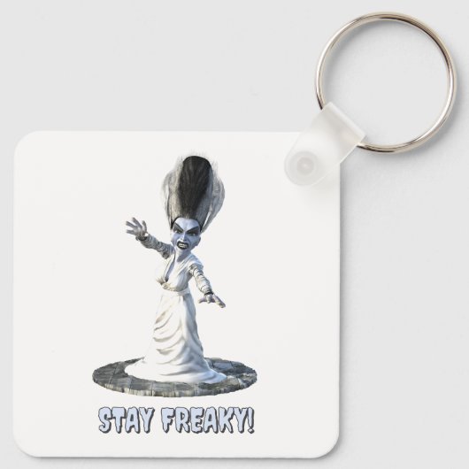 Stay Freaky! Bride of Frankenstein Sleutelhanger (Achterkant)