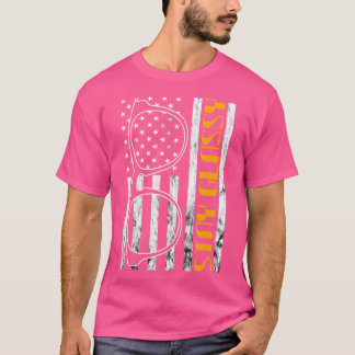 Stay Glassy America Vlag Oog Dokter Oogverzorging T-shirt