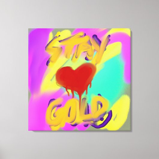 STAY GOLD CANVAS AFDRUK (Voorkant)
