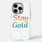 Stay Gold iPhone Hoesje (Achterkant)