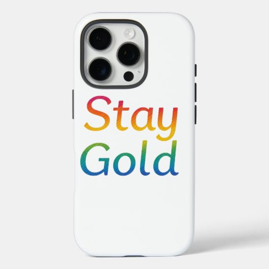 Stay Gold iPhone Hoesje (Achterkant)