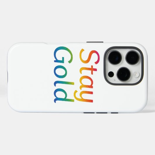 Stay Gold iPhone Hoesje (Achterkant (horizontaal))