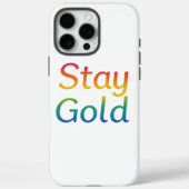 Stay Gold iPhone Hoesje (Achterkant)
