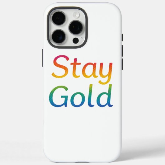 Stay Gold iPhone Hoesje (Achterkant)
