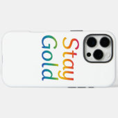 Stay Gold iPhone Hoesje (Achterkant (horizontaal))
