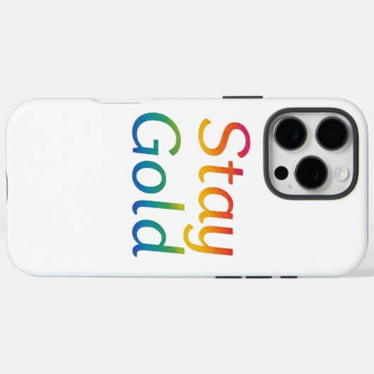 Stay Gold iPhone Hoesje (Achterkant (horizontaal))