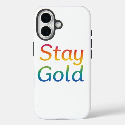 Stay Gold iPhone Hoesje (Achterkant)