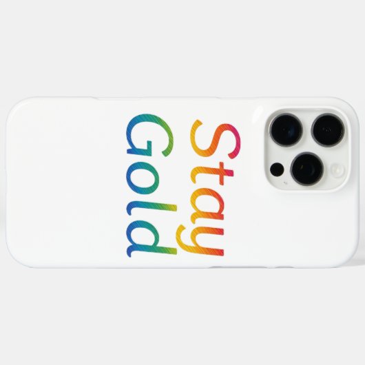 Stay Gold iPhone Hoesje (Achterkant (horizontaal))