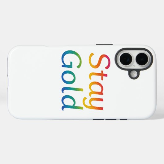 Stay Gold iPhone Hoesje (Achterkant (horizontaal))