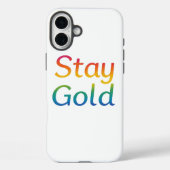 Stay Gold iPhone Hoesje (Achterkant)
