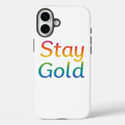 Stay Gold iPhone Hoesje (Achterkant)