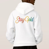 Stay Gold - Multicolor Inspirerend Typografie (Achterkant)