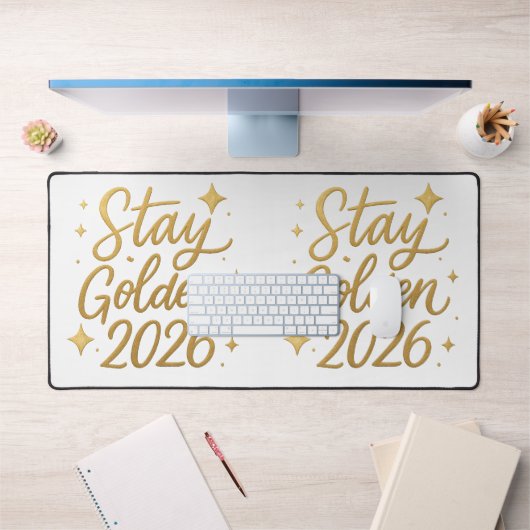 Stay Golden 2026 – Inspiring Office Mouse Pad (Kantoor 1)