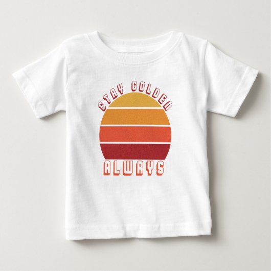 Stay Golden, Always – Retro Sunset Motivatie (Voorkant)