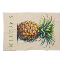 "Stay Golden" ananas theedoek