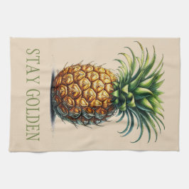 "Stay Golden" ananas theedoek