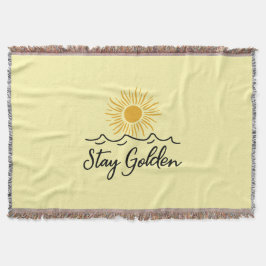 Stay Golden – Gezellig comfort met een vleugje zon Deken