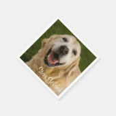 "Stay Golden" Golden Retriever Cocktail servetten (Hoek)
